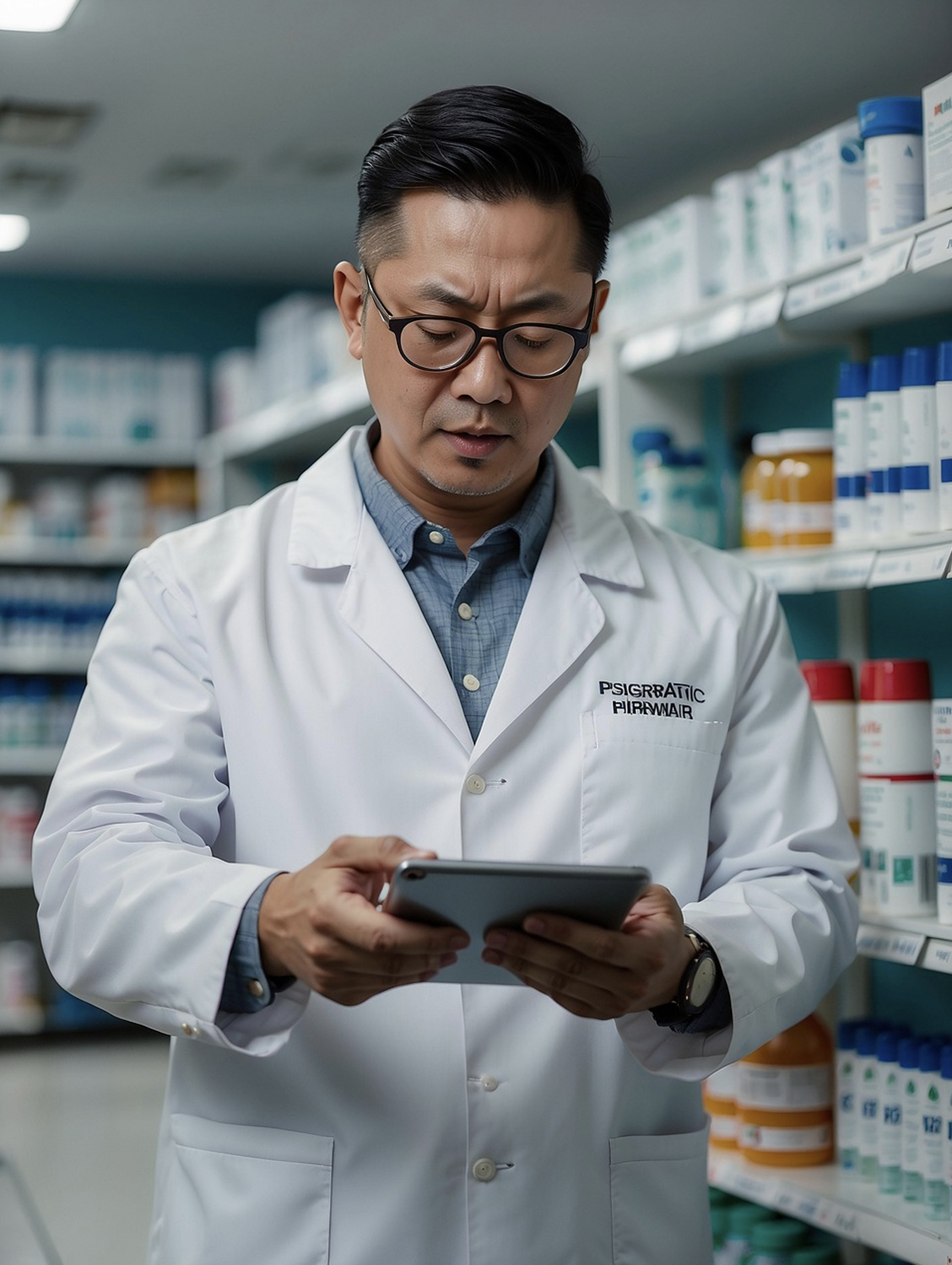 Farmacéutico en seguimiento de paciente
